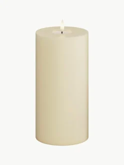 Deluxe Homeart Handgefertigte LED-Kerze Real Flame, H 20 cm