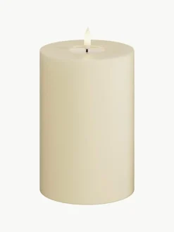 Deluxe Homeart Handgefertigte LED-Kerze Real Flame, H 15 cm