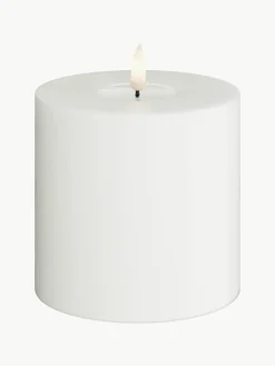 Deluxe Homeart Handgefertigte LED-Kerze Real Flame, H 10 cm