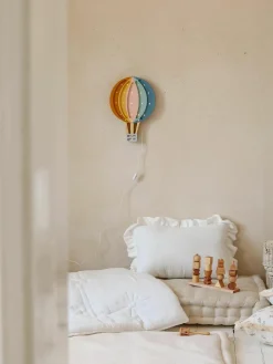 Kinder Little Lights Handgefertigte LED-Kinderzimmerlampe Hot Air Baloon mit Timerfunktion und Fernbedienung, dimmbar