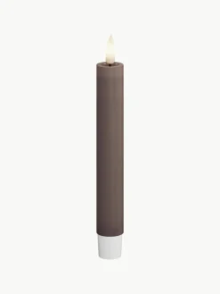 Deluxe Homeart Handgefertigte LED-Stabkerzen Real Flame, H 15 cm, 2 Stück
