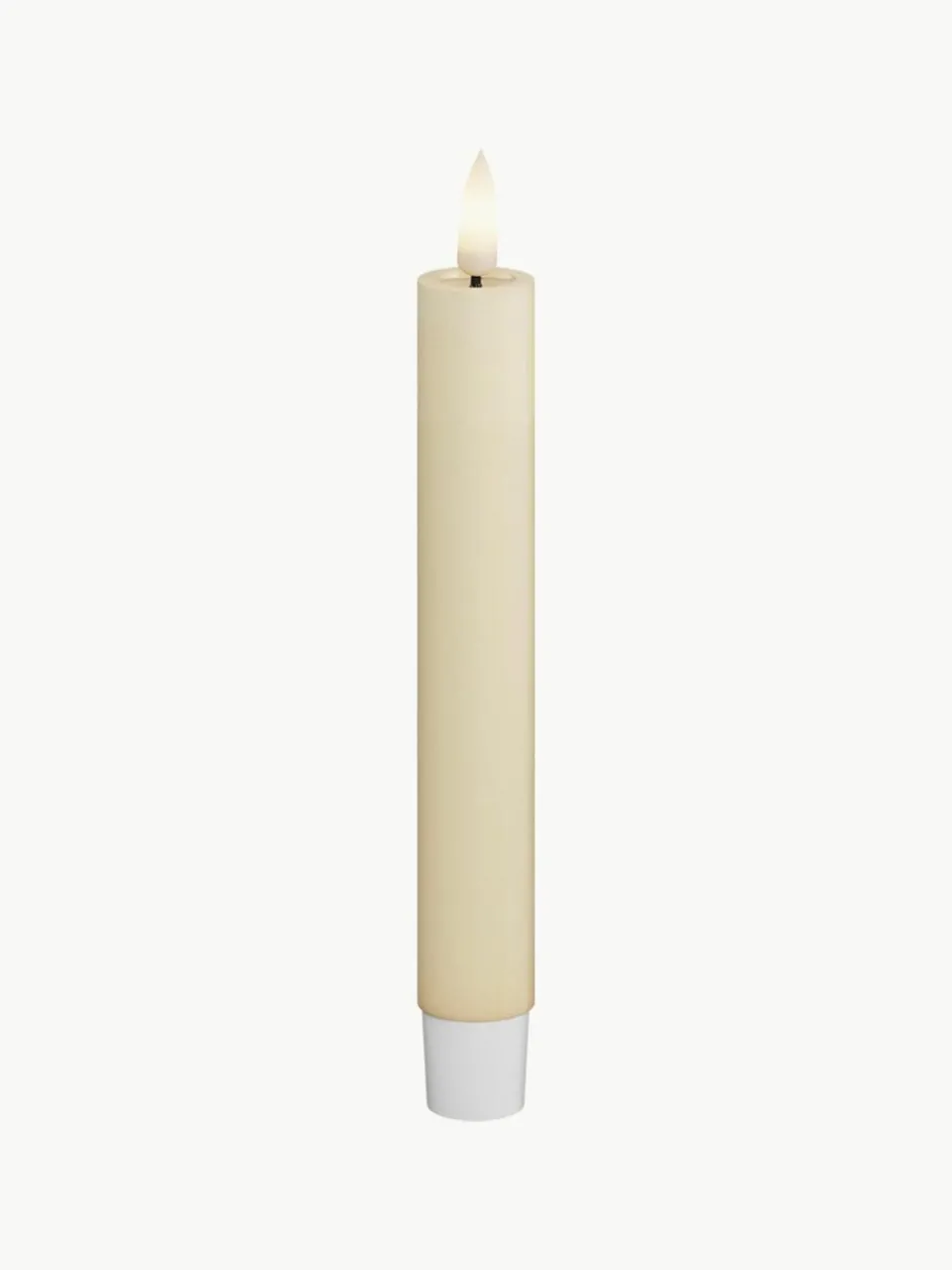 Deluxe Homeart Handgefertigte LED-Stabkerzen Real Flame, H 15 cm, 2 Stück