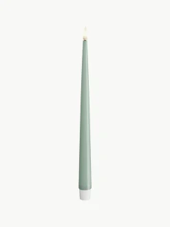 Deluxe Homeart Handgefertigte LED-Stabkerzen Real Flame, H 28 cm, 2 Stück