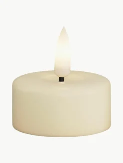 Deluxe Homeart Handgefertigte LED-Teelichter Real Flame, 4 Stück