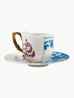 Seletti Handgefertigte Tasse Hybrid mit Untertasse