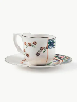 Seletti Handgefertigte Tasse Hybrid mit Untertasse