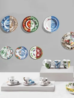 Seletti Handgefertigte Tasse Hybrid mit Untertasse