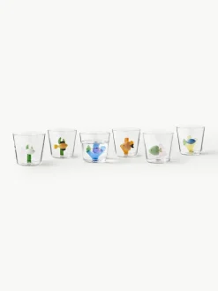 Ichendorf Handgefertigte Wassergläser Marine Garden, 6er-Set