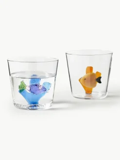 Ichendorf Handgefertigte Wassergläser Marine Garden, 6er-Set