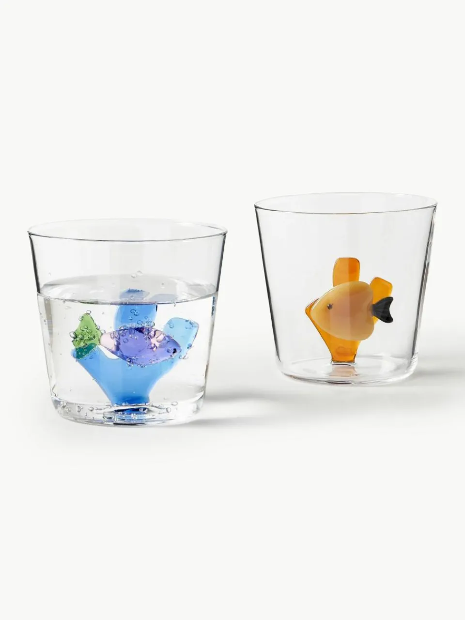Ichendorf Handgefertigte Wassergläser Marine Garden, 6er-Set
