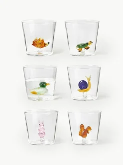 Ichendorf Handgefertigte Wassergläser Animal Farm, 6er-Set