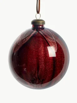 Lene Bjerre Handgefertigte Weihnachtskugeln Nosille, 12 Stück, verschiedene Größen