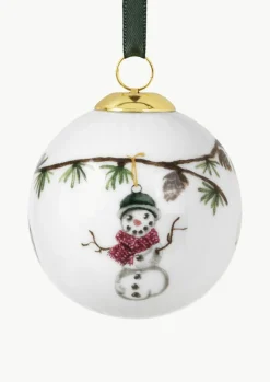 Kähler Handgefertigte Weihnachtskugel Hammershøi aus Porzellan