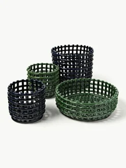 ferm LIVING Handgefertigter Aufbewahrungskorb Nalan aus Keramik, H 21 cm