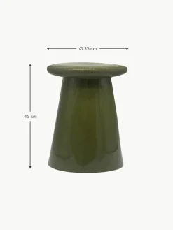 Westwing Handgefertigter Beistelltisch Button aus Keramik