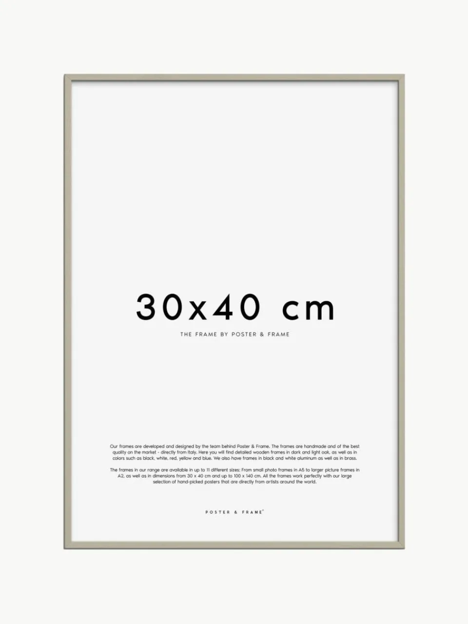 Poster and Frame Handgefertigter Bilderrahmen Explore, in verschiedenen Größen