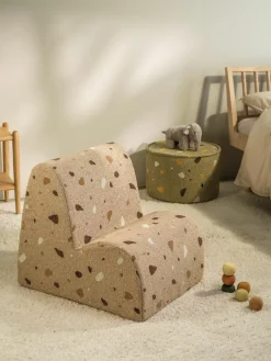 Kinder Wigiwama Handgefertigter Bouclé-Kindersessel Cloud