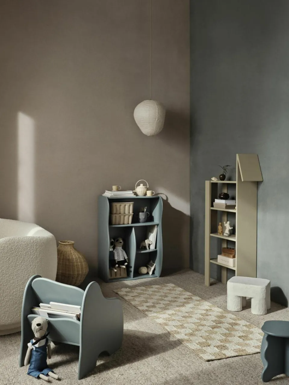 Kinder ferm LIVING Kids Handgefertigter Kinderhocker Podo