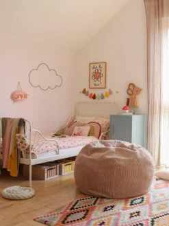 Kinder Funzy Handgefertigter Kinder-Sitzsack Flora aus Cord