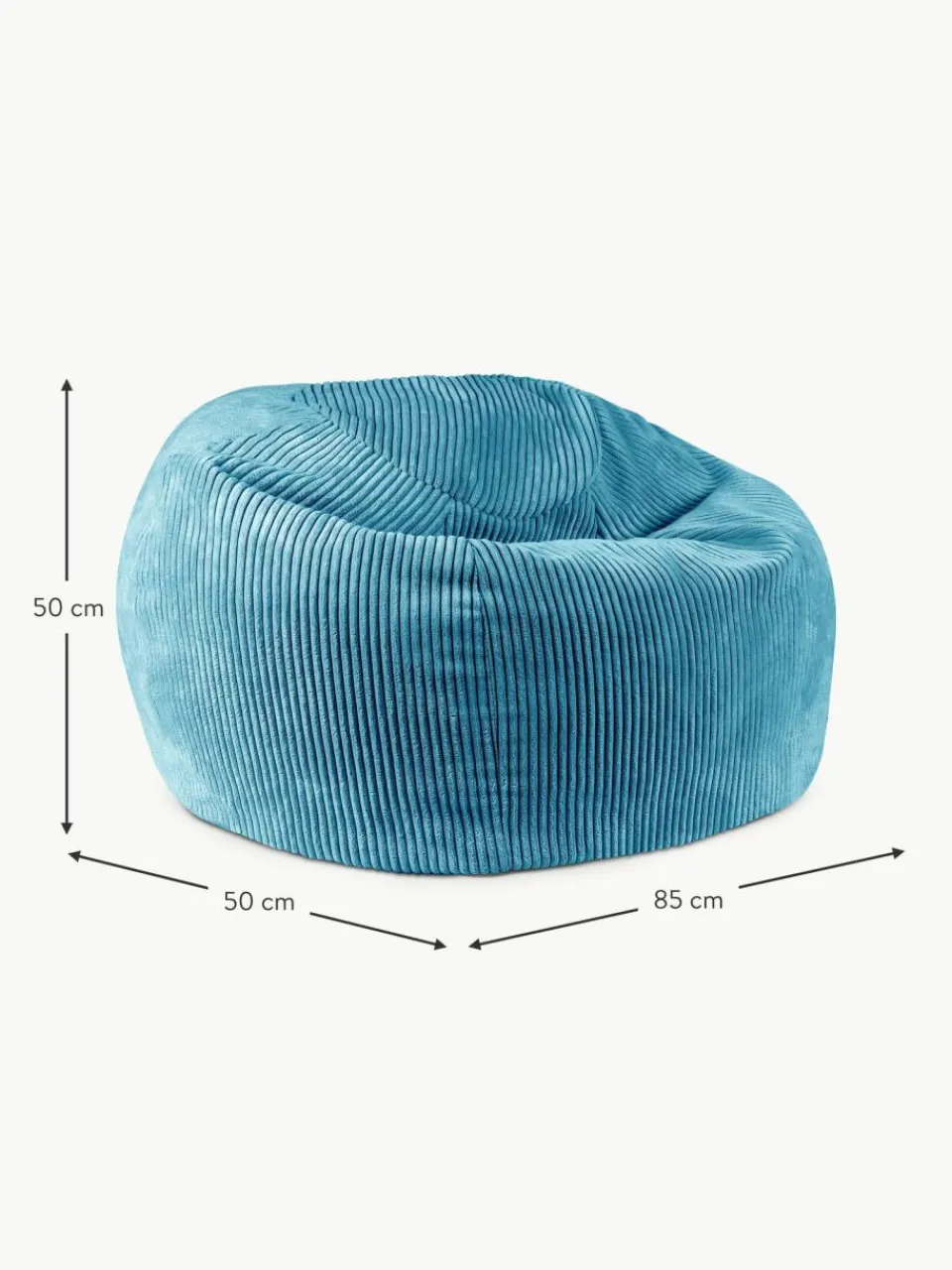 Kinder Funzy Handgefertigter Kinder-Sitzsack Flora aus Cord