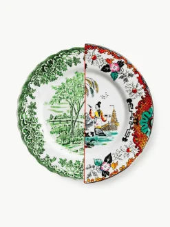 Seletti Handgefertigter Speiseteller Hybrid, 2 Stück