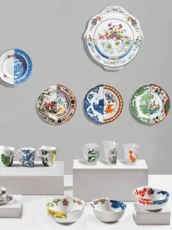 Seletti Handgefertigter Speiseteller Hybrid, 2 Stück
