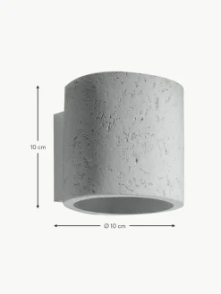 Westwing Handgefertigter Wandstrahler Rosalia aus Beton