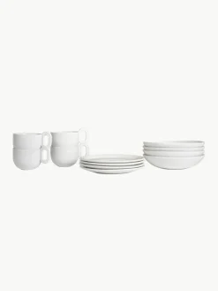 Broste Copenhagen Handgefertigtes Frühstücks-Set Stevns, 4 Personen (12-tlg.)