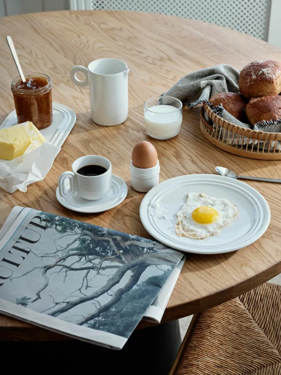 Broste Copenhagen Handgefertigtes Frühstücks-Set Stevns, 4 Personen (12-tlg.)