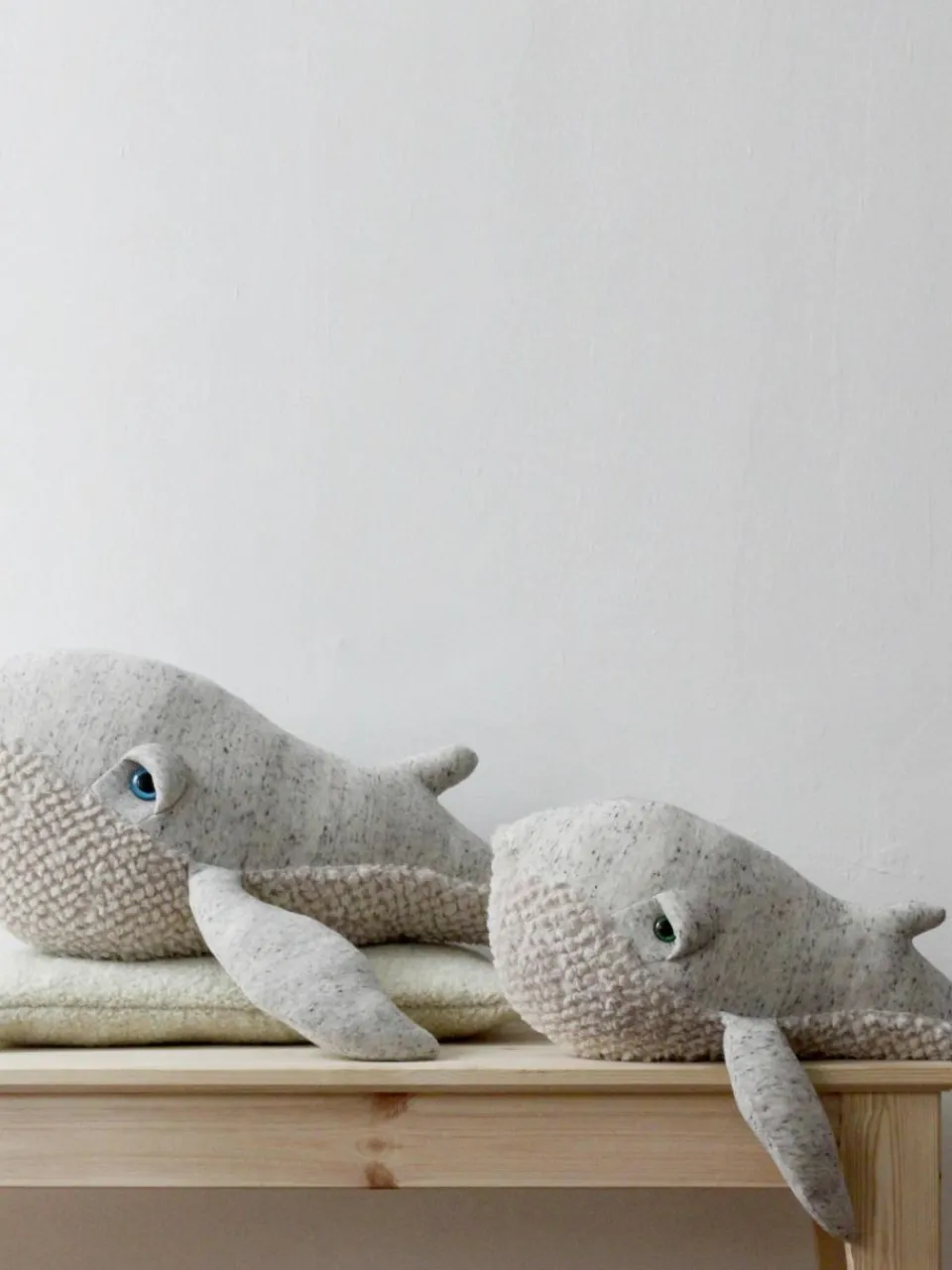 Kinder BigStuffed Handgefertigtes Kuschelkissen Whale