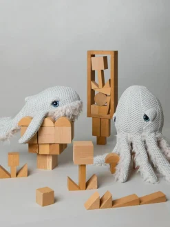 Kinder BigStuffed Handgefertigtes Kuschelkissen Octopus