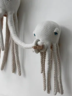 Kinder BigStuffed Handgefertigtes Kuschelkissen Octopus, H 55 cm
