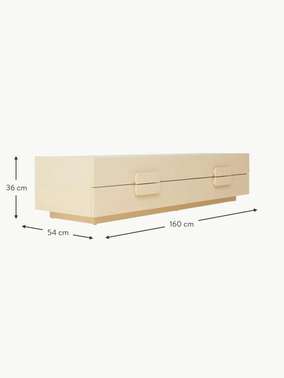 HKLIVING Handgefertigtes Lowboard Spacious aus Sungkaiholz