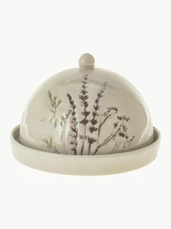 Bloomingville Handgemachte Butterdose Bea mit Gräser-Motiv