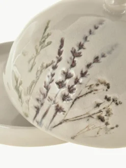 Bloomingville Handgemachte Butterdose Bea mit Gräser-Motiv