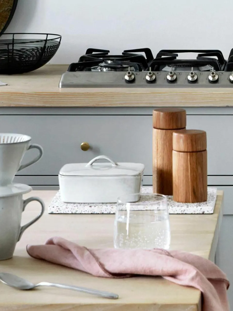 Broste Copenhagen Handgemachte Butterdose Nordic Sand