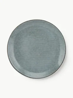 Broste Copenhagen Handgemachte Frühstücksteller Nordic Sea, 4 Stück
