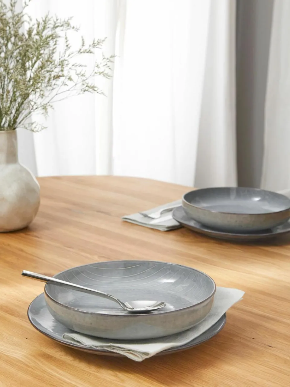 Broste Copenhagen Handgemachte Schalen Nordic Sea, Ø 22 cm, 4 Stück