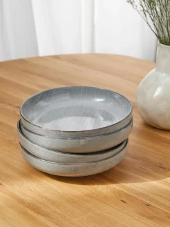 Broste Copenhagen Handgemachte Schalen Nordic Sea, Ø 22 cm, 4 Stück