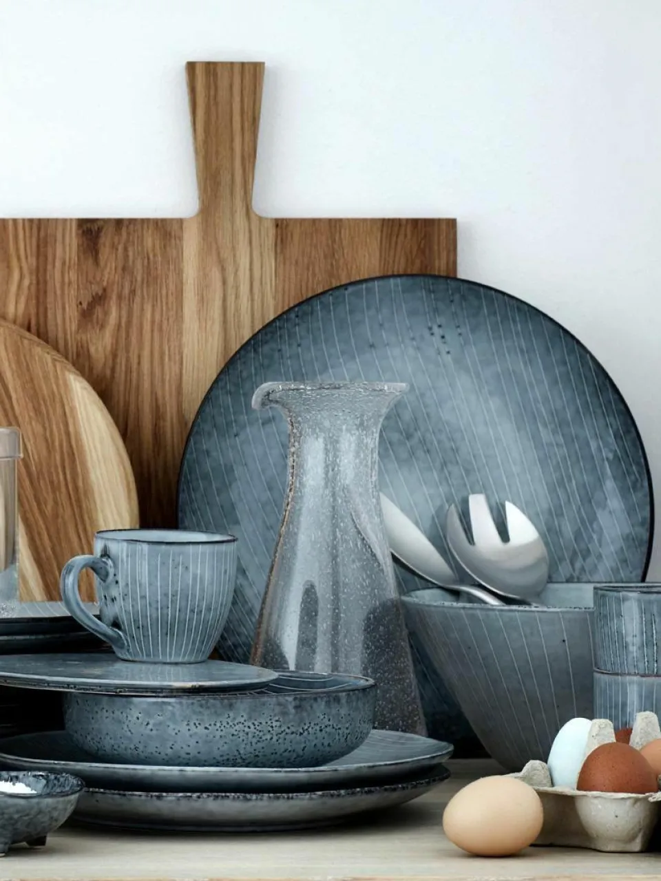 Broste Copenhagen Handgemachte Schalen Nordic Sea, Ø 17 cm, 4 Stück