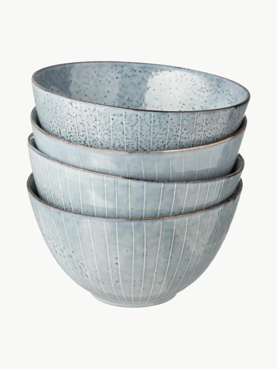 Broste Copenhagen Handgemachte Schälchen Nordic Sea, 4 Stück