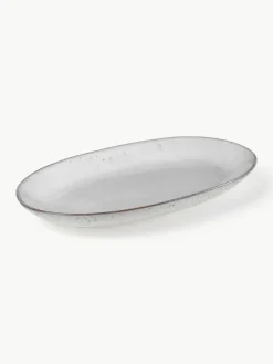 Broste Copenhagen Handgemachte Servierplatte Nordic Sand, L 30 cm