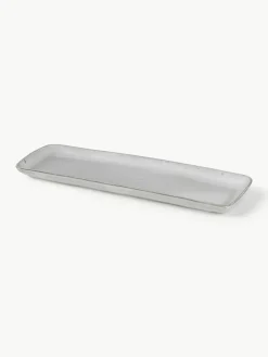 Broste Copenhagen Handgemachte Servierplatte Nordic Sand, L 35 cm