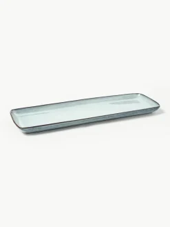 Broste Copenhagen Handgemachte Servierplatte Nordic Sea, L 35 cm