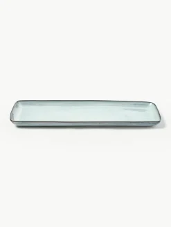 Broste Copenhagen Handgemachte Servierplatte Nordic Sea, L 35 cm