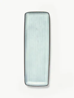 Broste Copenhagen Handgemachte Servierplatte Nordic Sea, L 35 cm