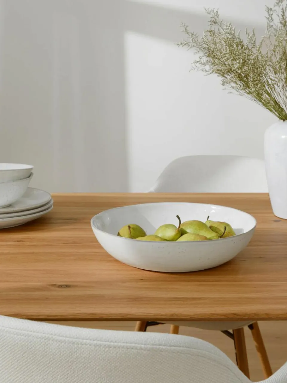 Broste Copenhagen Handgemachte Servierschale Nordic Sand, Ø 34 cm