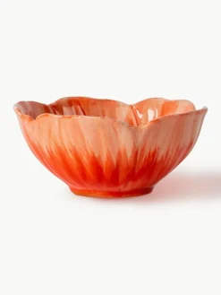 ByOn Handgemachte Snackschälchen Poppy mit Strukturmuster, 2 Stück