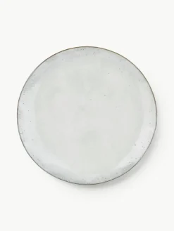 Broste Copenhagen Handgemachte Speiseteller Nordic Sand, 4 Stück