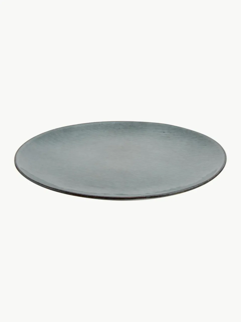 Broste Copenhagen Handgemachte Speiseteller Nordic Sea, 4 Stück